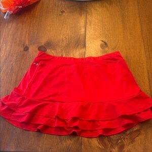 Grand Slam Vibrant Red Mini Skirt